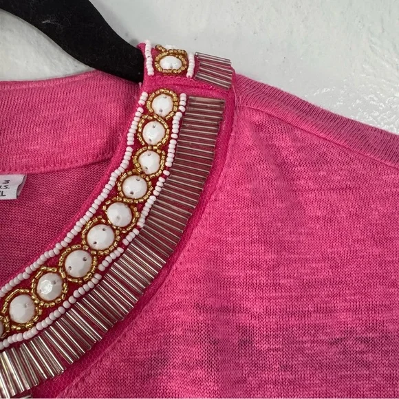 Chico’s Linen Embellished Tunic New - Picture 7 of 16